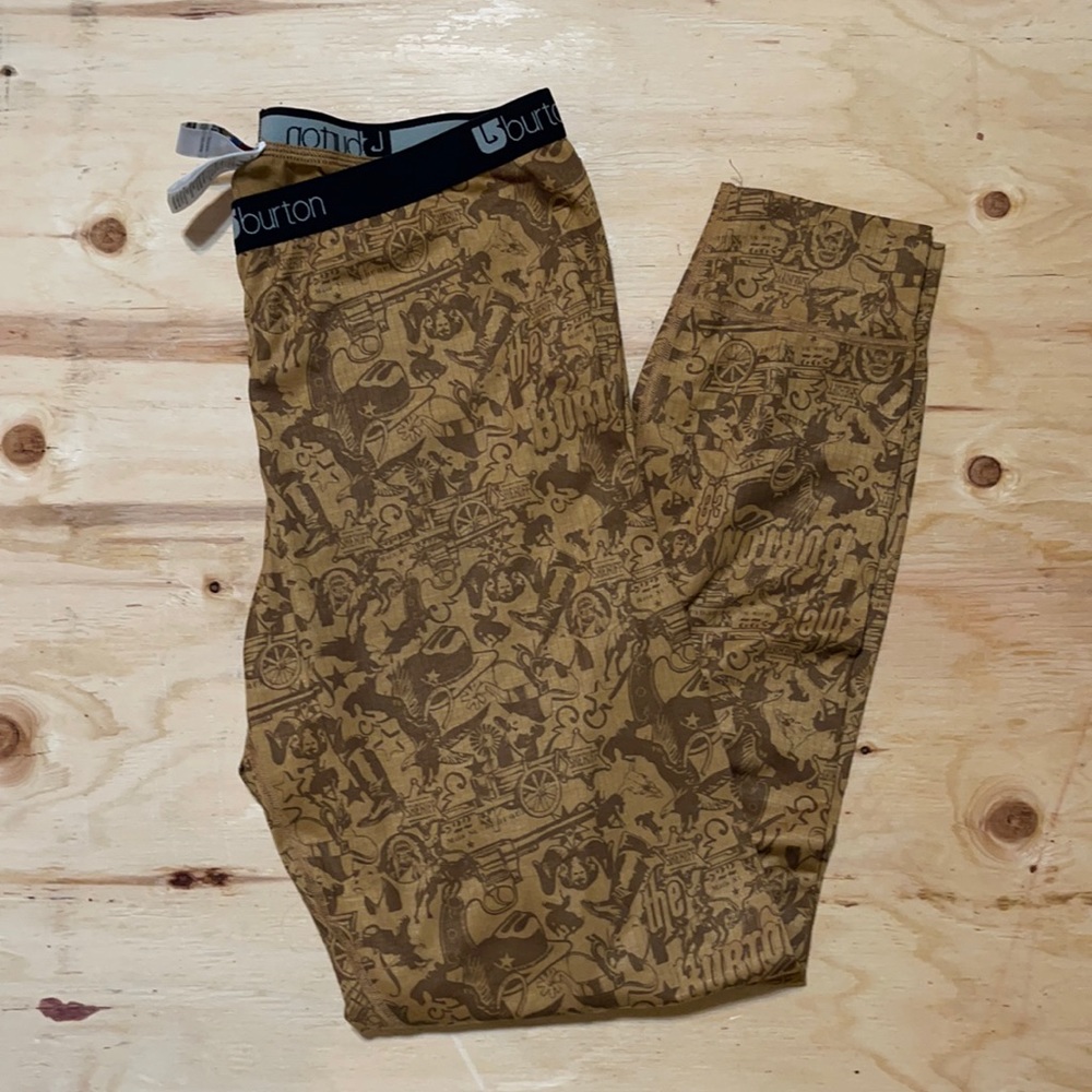 Burton Snowboarding Cowboy Pattern BaseLayer